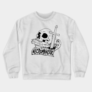 Necromancer Class - Black Design Crewneck Sweatshirt